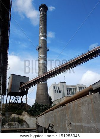 Marsa electrical Power station chimney after long time service