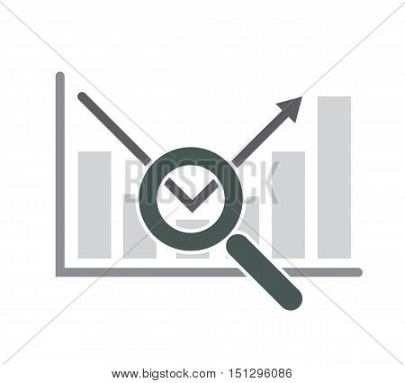 inspect trend finance concept vector abstract illustration
