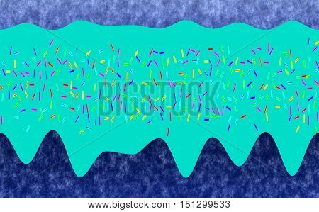 Abstract hyper-modern strange image inspired donuts topping