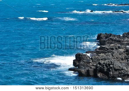 The seaside scenery in the morning, Jeju, Korea