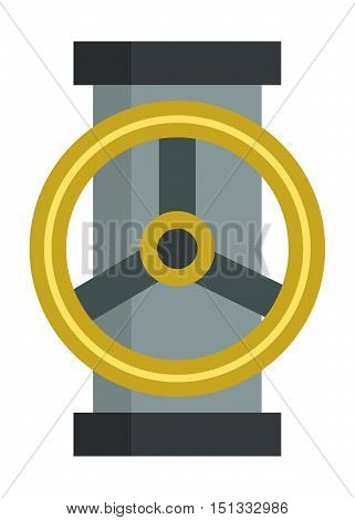 Parts of machinery flat mechanism manufacturing work detail design. Gear mechanical equipment part industry mechanism icon. Vector technology icon industry engineering technical factory mechanism