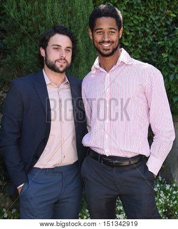 LOS ANGELES - SEP 25:  Jack Falahee and Alfred Enoch arrives to the The Rape Foundation Annual Brunch on September 25, 2016 in Hollywood, CA                