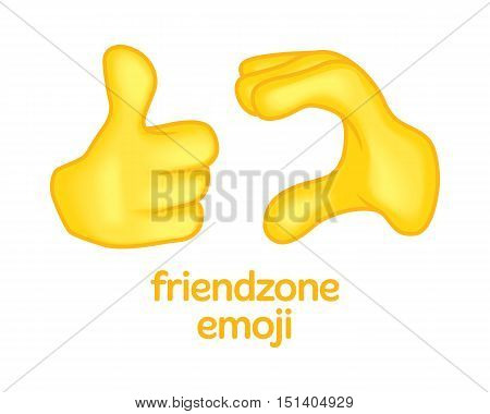 friendzone sign symbol emoji emoticon emotion relationship