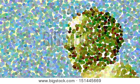 White Buddha Custom made photo art, abstract and color blurred.
