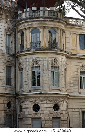 the Roman villa on the hill Janiculum . Rome Italy