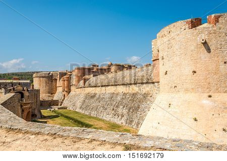 Fort Salses le Chateau in the south of France