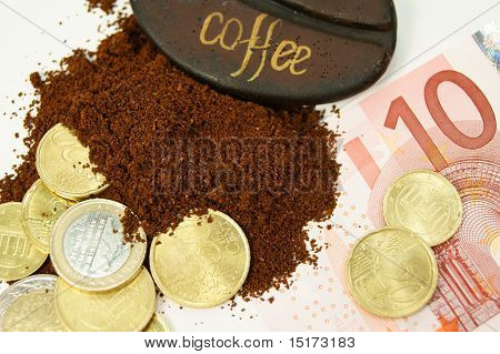 coffee and money