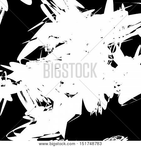 Abstract Art Composition With Random, Chaotic Pattern