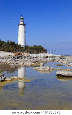 Lighthouse at Faro in the Swedish province of Gotland.