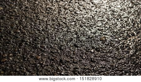 Asphalt, asphalt texture, wet asphalt, scabrous asphalt background, asphalt pattern, grunge background, abstract