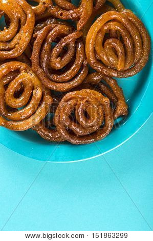 Indian sweet jalebi, indian dessert jalebi or imarti or imarati or jilbi