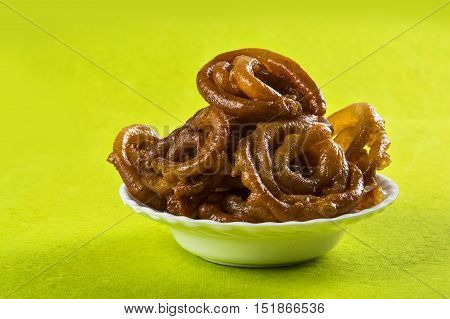 Indian sweet jalebi, indian dessert jalebi or imarti or imarati or jilbi