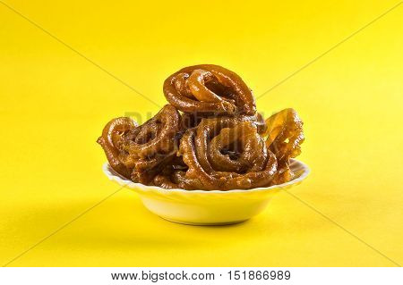 Indian sweet jalebi, indian dessert jalebi or imarti or imarati or jilbi