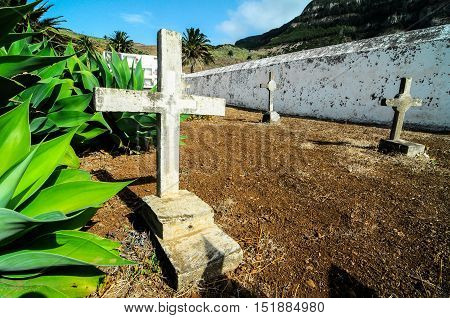 Typical Spanish Mediterrean Cemetery