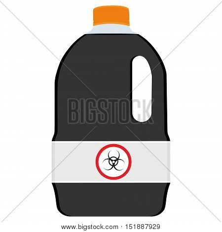 Bottle With Biohazard Symbol