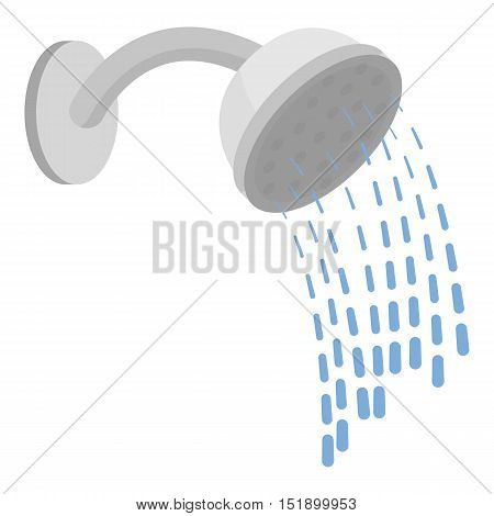 Shower icon in cartoon style isolated on white background. Hotel symbol vector illustration.