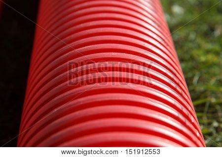 New plastic pvc pipe for a pipeline