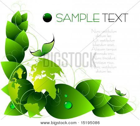 verde primavera sfondo astratto - illustrazione vettoriale - jpeg versione nel mio portfolio