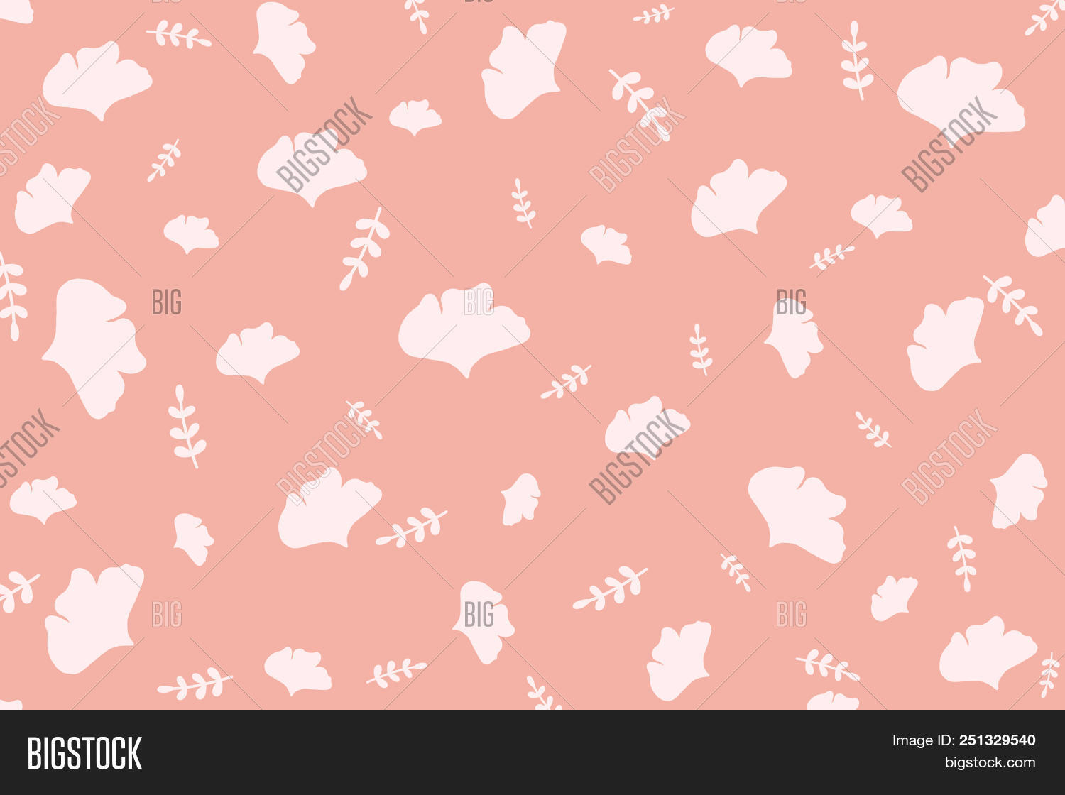 Cute Botanics Pattern Image Photo Free Trial Bigstock