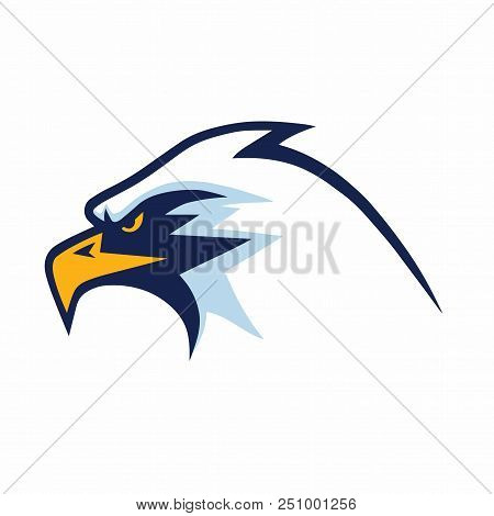 Furious Eagle Head Mascot Sports Team Logo Template