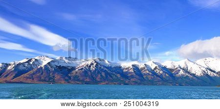 Patagonia Is A Sparsely Populated Region Located At The Southern End Of South America, Shared By Arg