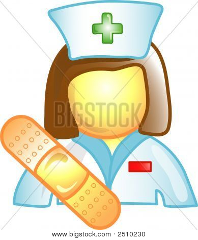 Verpleegkundige carrière pictogram of symbool