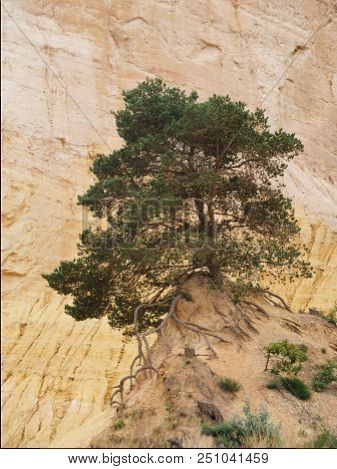Rustrel, France - July 14, 2018: Photography Showing A Magnificent Landscape. The Photography Was Ta