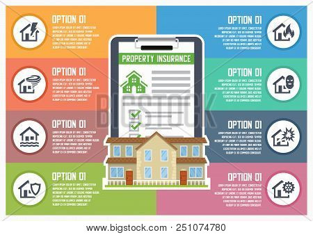 House Insurance Service Vector Illustration For Web Design.