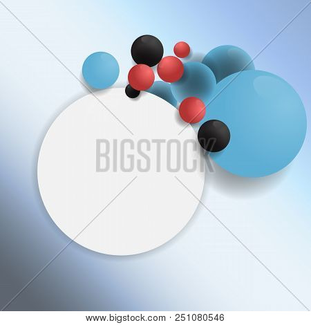 Black And Red And Blue Balloons Vector Abstract Background