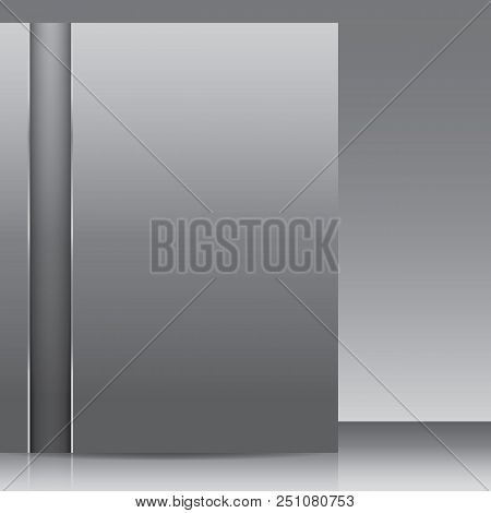 Magazine With Black Banded Sheets. Stock Image