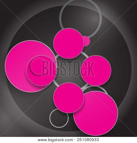 Eps10 Vector Abstract Overlapping Circle Concept Art