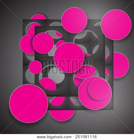 Eps10 Vector Abstract Overlapping Circle Concept Art