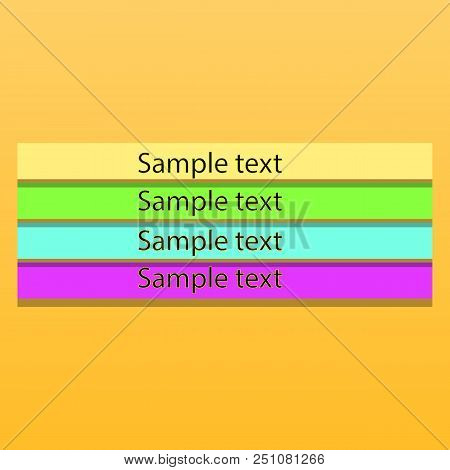 Vector Geometric Shape Ad Promo Banner. Abstract Universal Layout