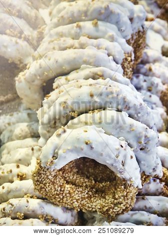 Koulouri Thessalonikis, Typical Greek Sesame Sweet.