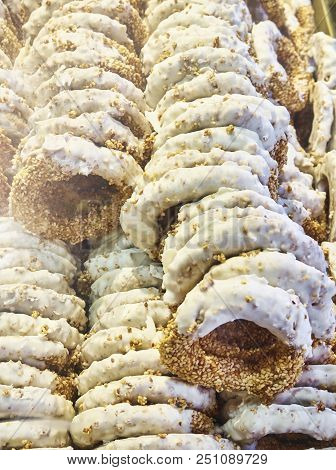 Koulouri Thessalonikis, Typical Greek Sesame Sweet.