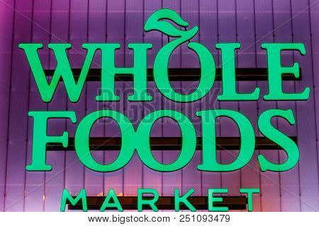 Indianapolis - Circa July 2018: Whole Foods Market. Amazon Is Expanding Whole Foods Delivery In Diff