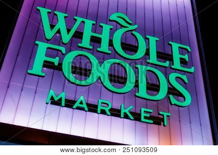 Indianapolis - Circa July 2018: Whole Foods Market. Amazon Is Expanding Whole Foods Delivery In Diff
