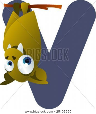 最新の ABC 動物: V は吸血コウモリの