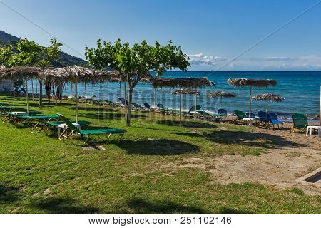 Amazing Seascape Of Porto Kaminia Beach, Zakynthos Island, Greece