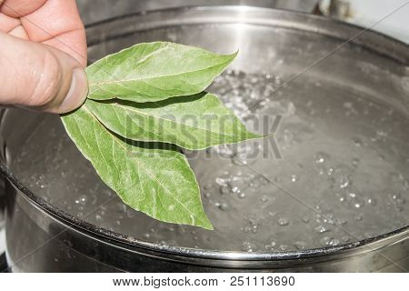The Pot Of Boiling Water, Which Omit The Bay Leaves, Give The Dish A Savory Aroma And Taste.