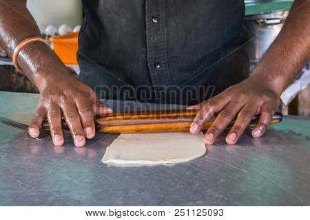 Cooking Dough For Baking In The Kitchen,