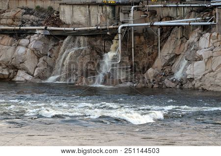Industrial landscape in South Norway. June 20,2018.Sarpsborg , Norway