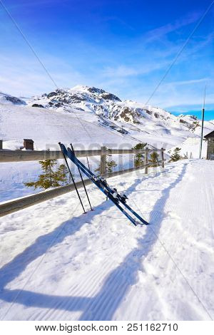 Formigal ski area in Huesca Pyrenees of Spain