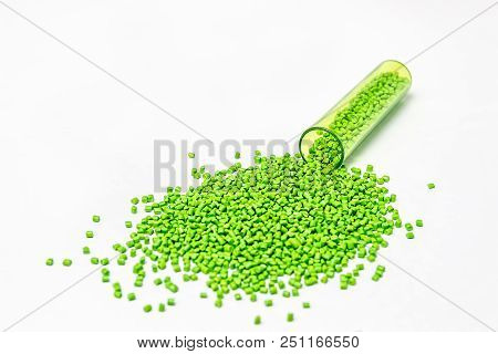 Polymeric Dye. Plastic Pellets. Colorant For Plastics. Pigment In The Granules.