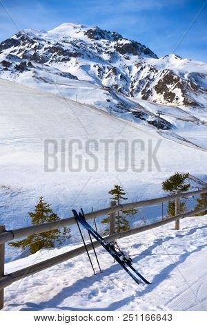 Formigal ski area in Huesca Pyrenees of Spain