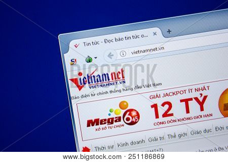 Ryazan, Russia - July 24, 2018: Homepage Of Vietmannet Website On The Display Of Pc. Url - Vietmanne