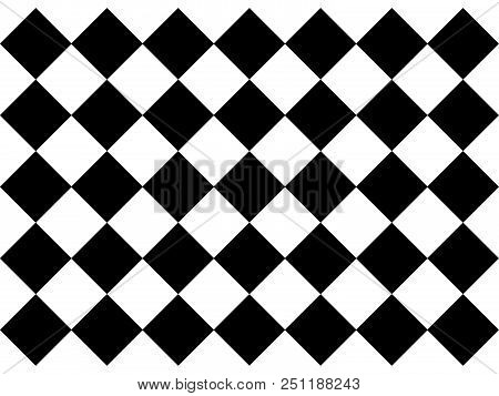 Black And White Beautiful Checkered Floor Tiles
