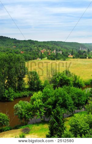 Dordogne River In France