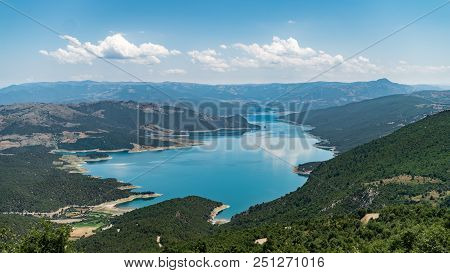 Sahinkaya Canyon In Vezirkopru District Of Samsun With Kizilirmak River And Lake,turkey.