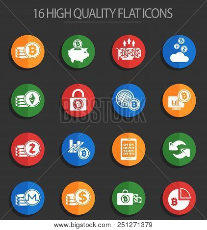 Bitcoin And Cryptocurrency Icons For Your Design Progects